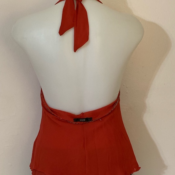 Rosh Rust beaded blouse Sz Small - Picture 2 of 4
